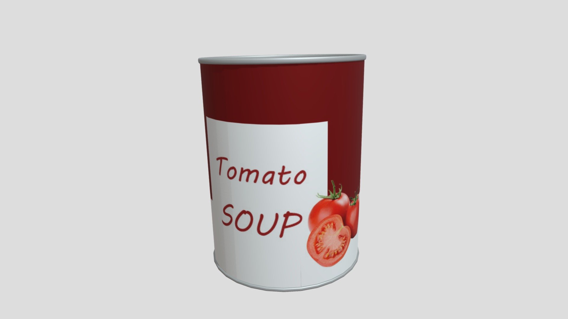 Generic Tomato Soup Can Download Free 3D model by Nokura [c84c6a7