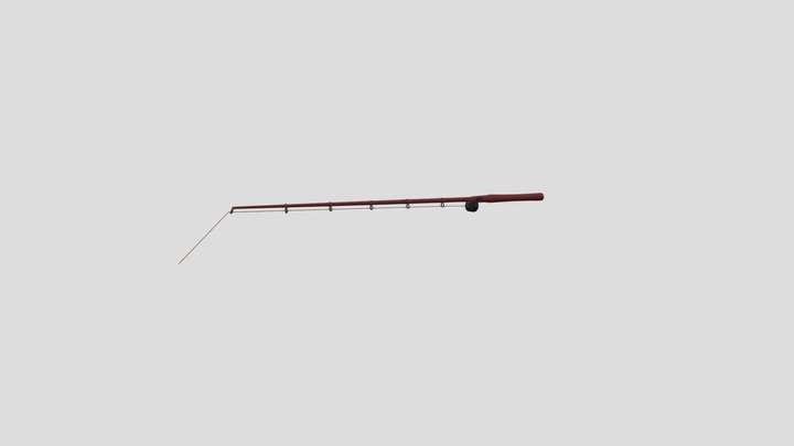 final project fishing pole 3D Model