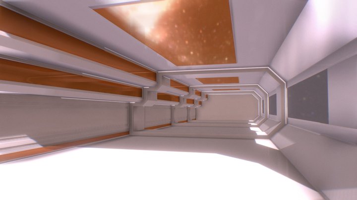 Space station / model for intro menu 3D Model