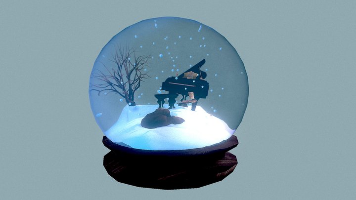 Snowglobe Diorama 3D Model