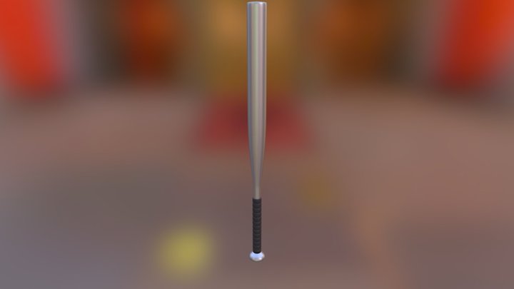 Aluminum Baseball Bat 3D Model