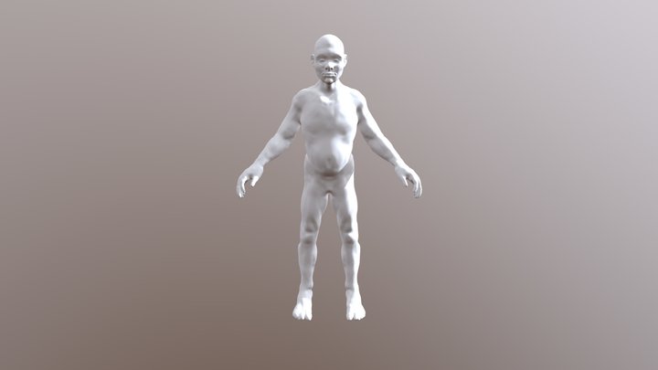 first human subject 3D Model