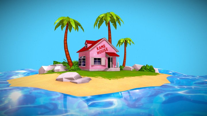 Kame House WIP 3D Model