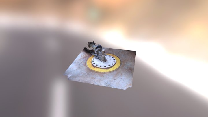 Crude Oil Wash Gun (Main Deck) 3D Model