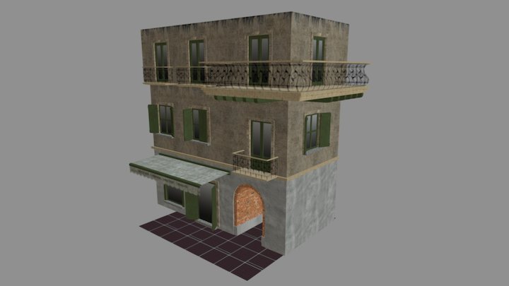 Italian House 01 3D Model