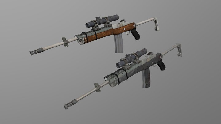 Mini-14 3D Model