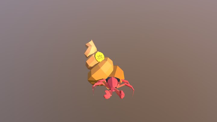 Hermit Crab 3D Model
