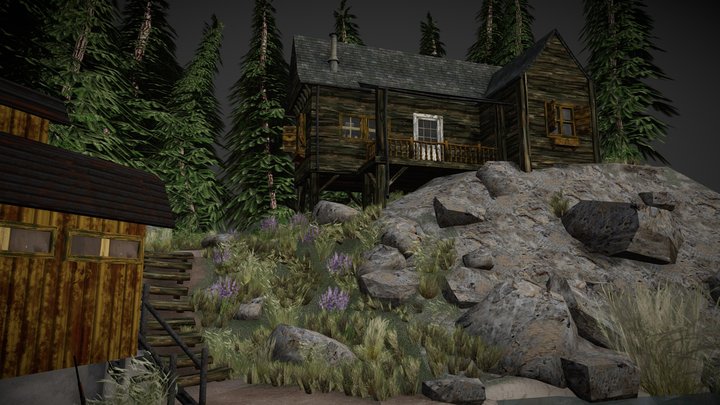 DAE Diorama - Forest Loner 3D Model