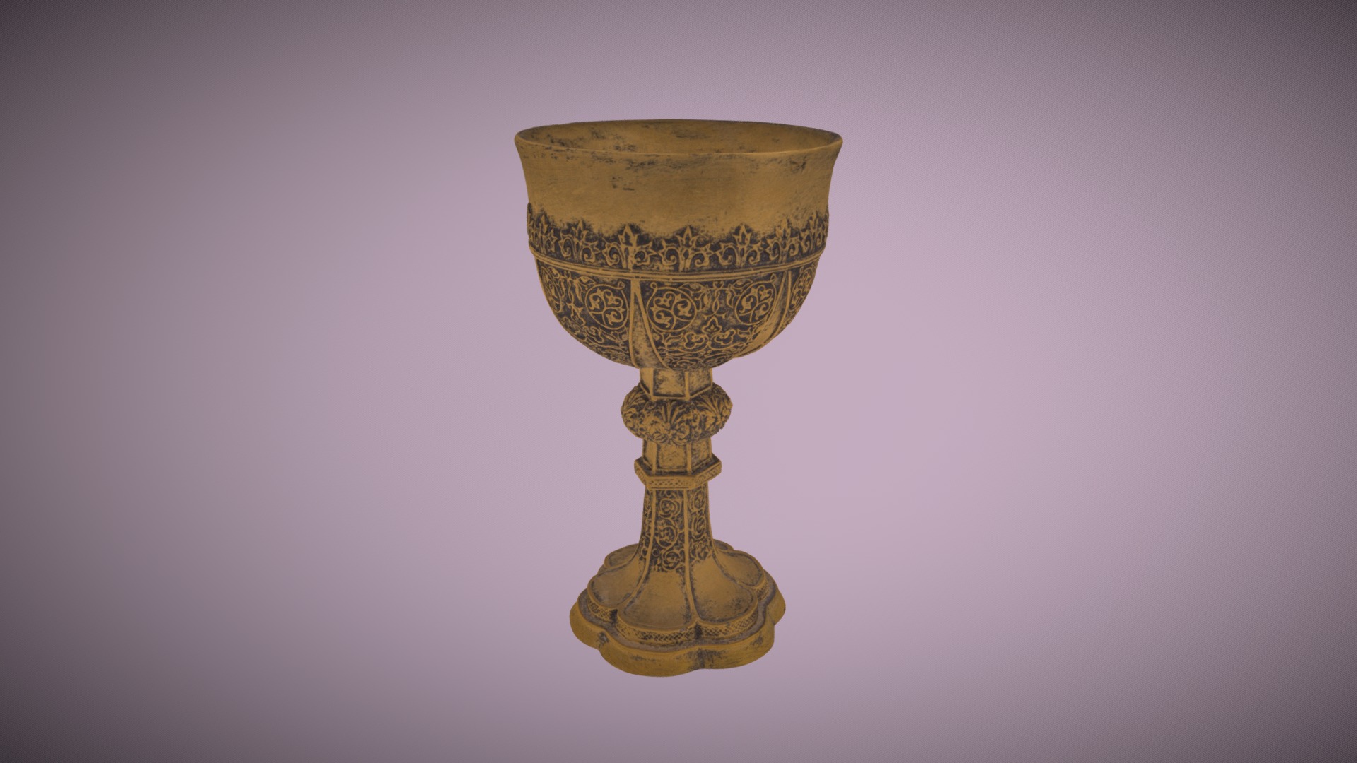 3D model Gold Cup - This is a 3D model of the Gold Cup. The 3D model is about a gold trophy with a silver top.