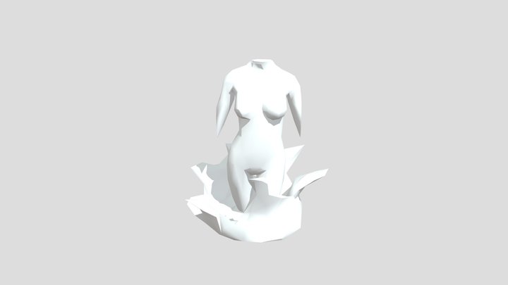 MUJER EN AGUA 3D Model