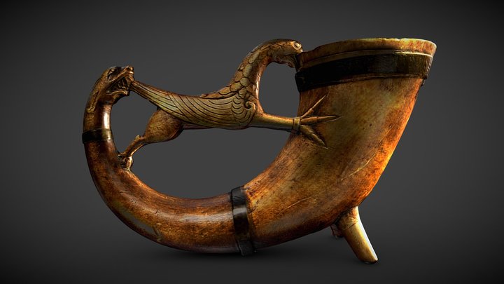 Drinking horn 3D Model