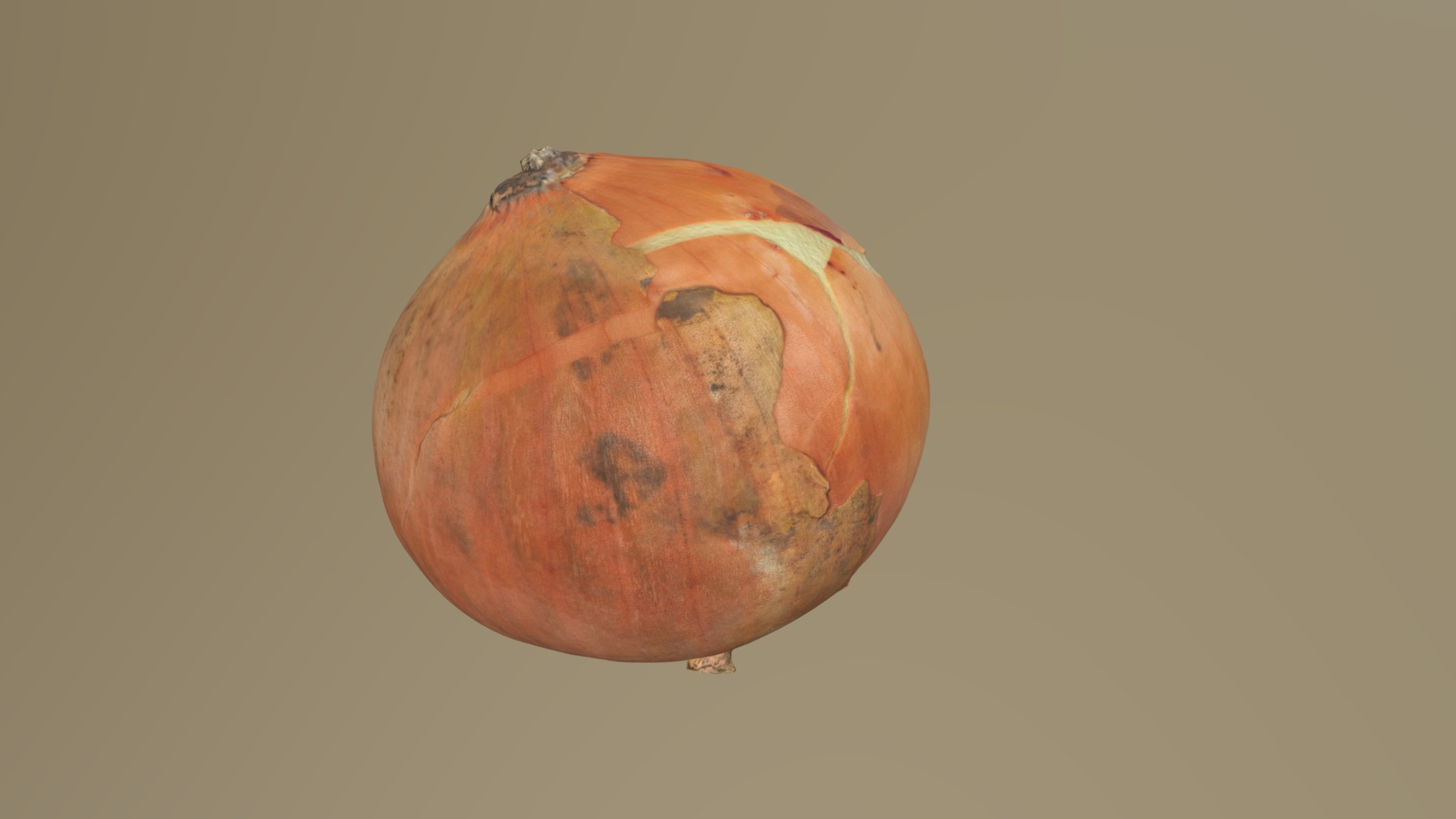 3D model onion 3d scanned - This is a 3D model of the onion 3d scanned. The 3D model is about a close-up of a fruit.
