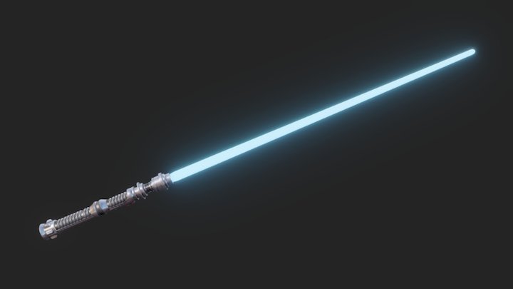 Kyle Katarn's lightsaber high poly – Modelo 3D gratuito STL