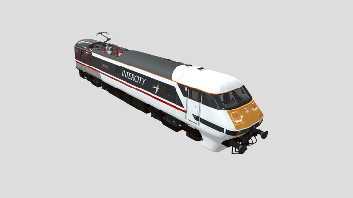 火车头 3D Model