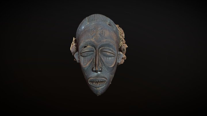East African ceremonial mask, quick phone scan 3D Model