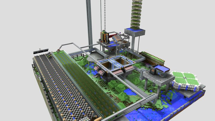 Industrial District 3D Model
