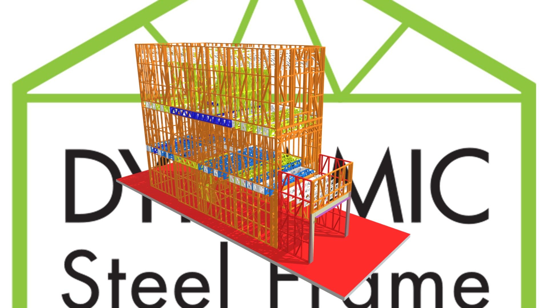 DSF2395_E02(3) TYPE E2 (lot 6 8 12) - 3D model by Dynamic Steel Frame ...