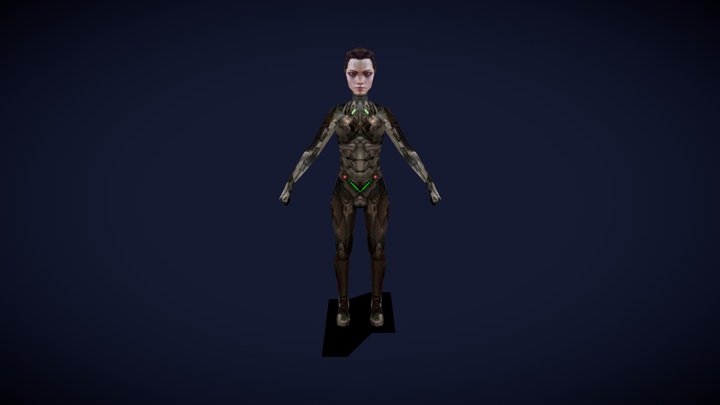 Xen - Cyborg version 3D Model