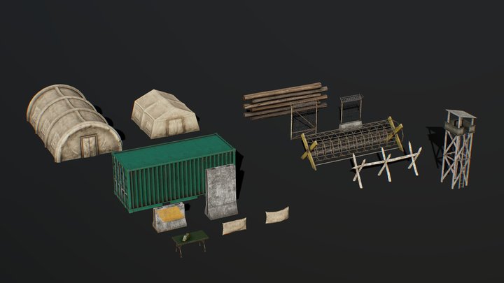 Training Camp by mkaplunow 3D Model