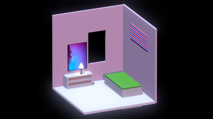 tiny room diorama 3D Model