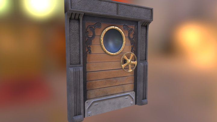 Steampunk Door 3D Model
