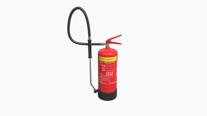 Wet Chemical Extinguisher (UK) 3D Model