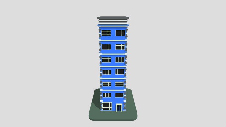 City Building 02 3D Model
