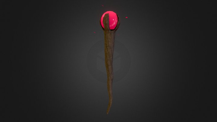 One-hour witch staff 3D Model