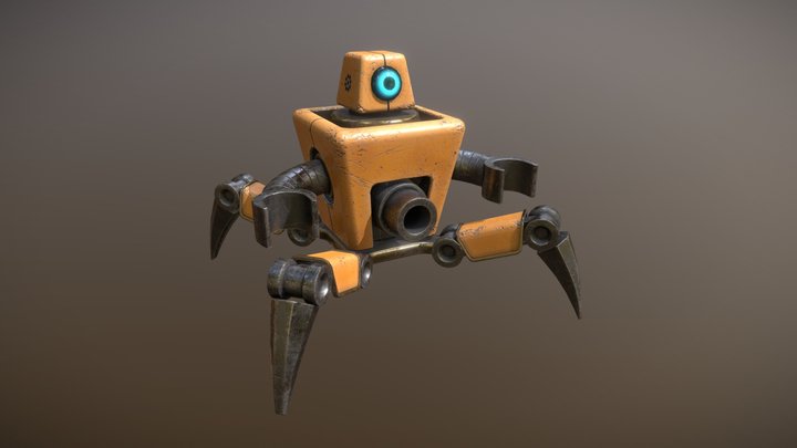 Small killer-bot 3D Model