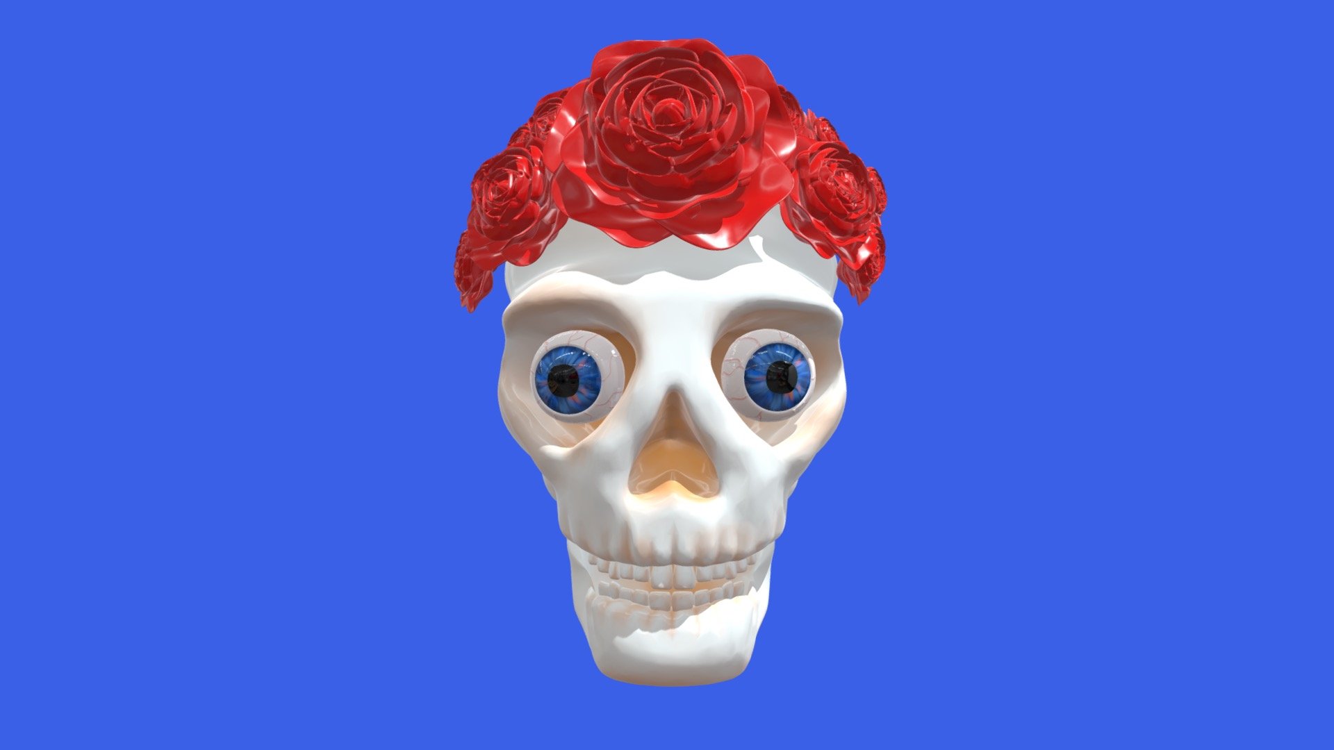 Skull and Roses - 3D model by HopeTohme [c864bfb] - Sketchfab