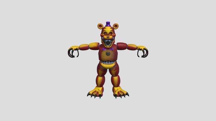 robotic bear character 3D Model