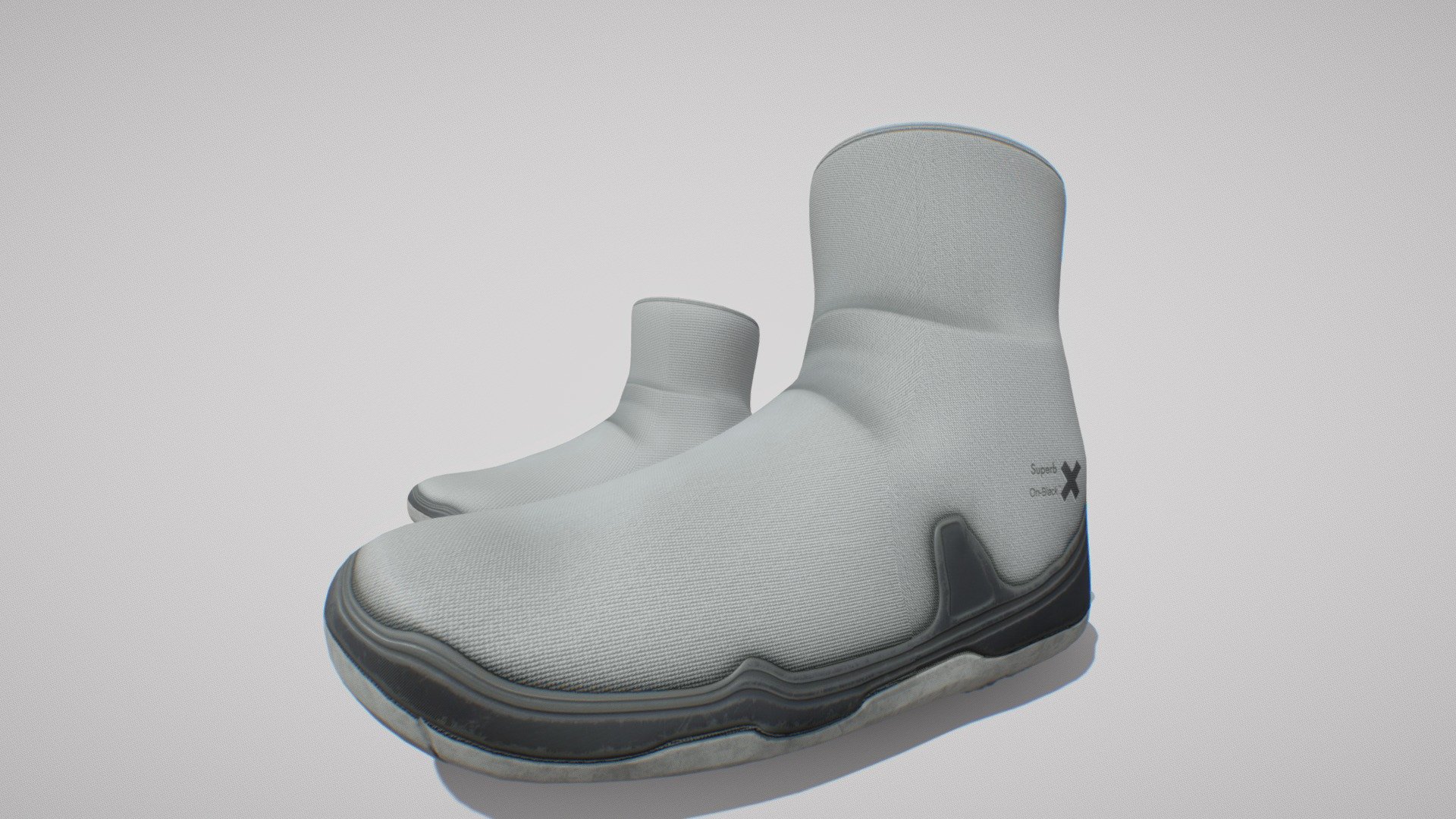 Superb x On Black Sneakers - Buy Royalty Free 3D model by Isaack ...