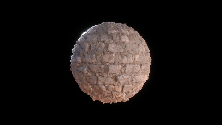 Realistic Stone Wall - Substance 3D Designer 3D Model