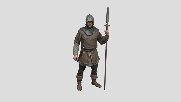 Medieval Guard 3D Model