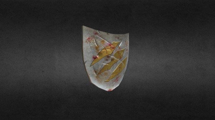 Shield Low-Poly 3D Model