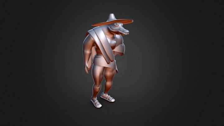 Cocodrilo 3D Model