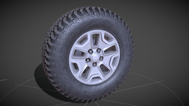 CAR WHEEL - PRINTABLE 3D Model