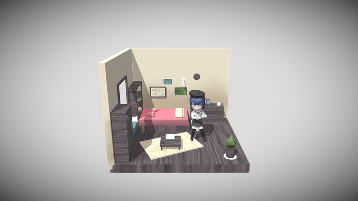 Girl Room 3D Model