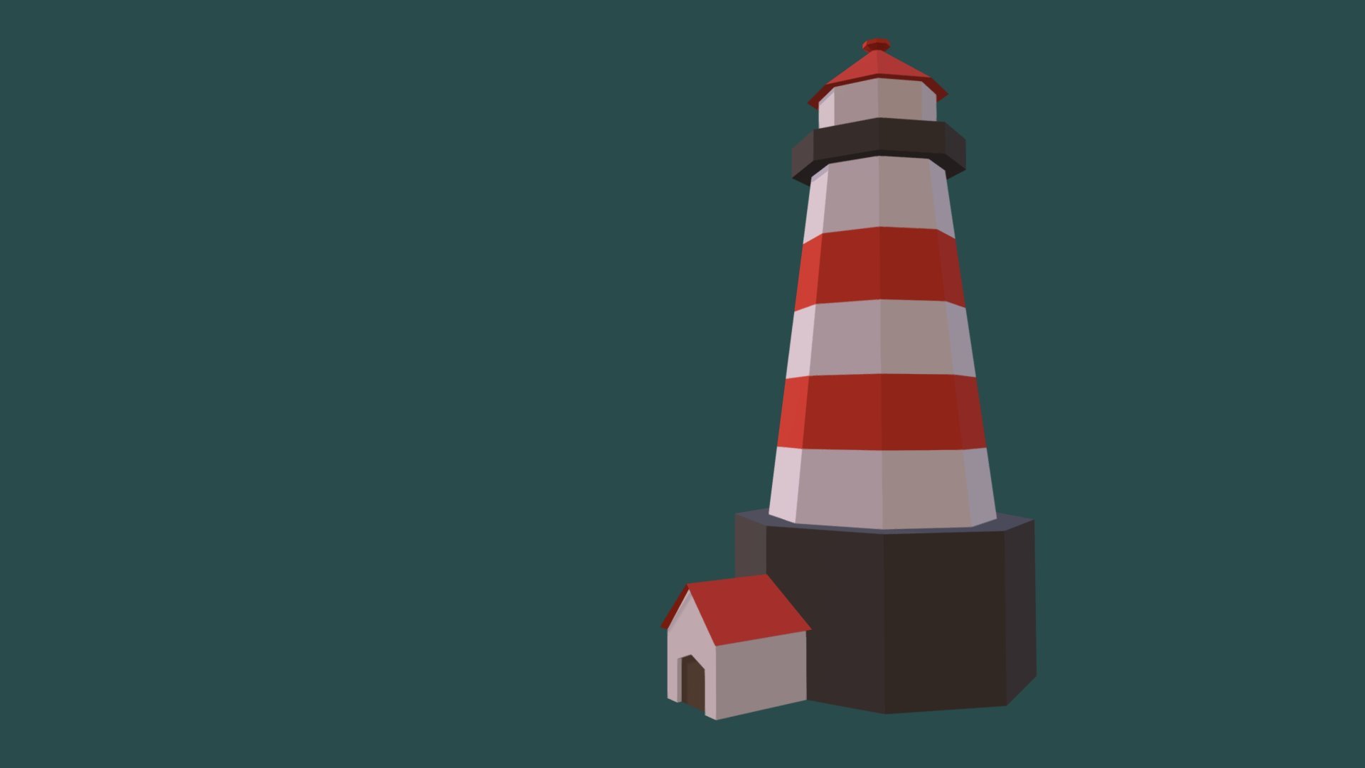 Low-poly lighthouse