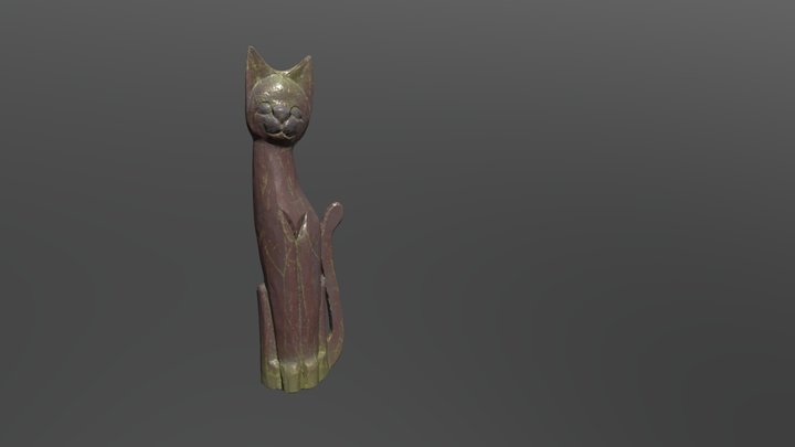 Cat Photogrammetry - Reworked Textures 3D Model