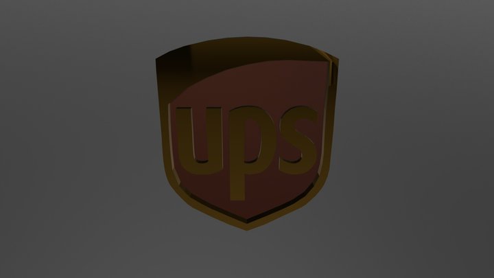 UPS Shield 3D Model