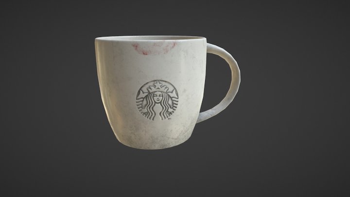 old starbucks mug 3D Model