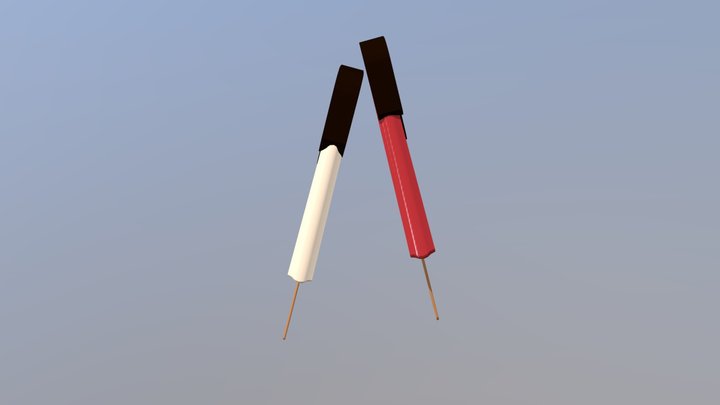 Ice-Cream Low Poly 3D Model