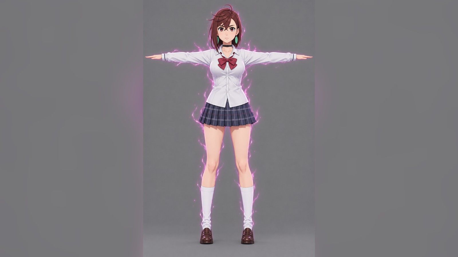 Momo Ayase (Dandadan) T-Pose 3D Model - Download Free 3D model by Ben ...