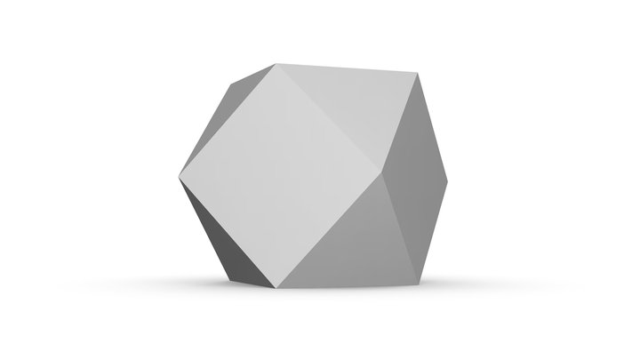 Cuboctahedron 3D Model