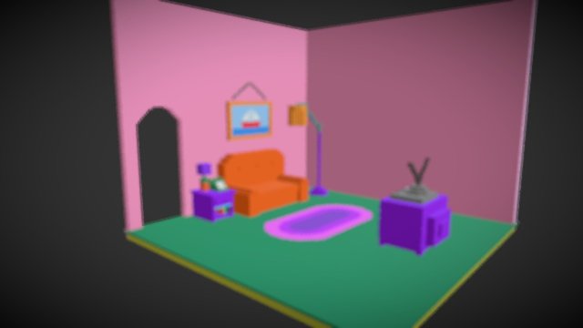 Sala Simpsons 3D Model