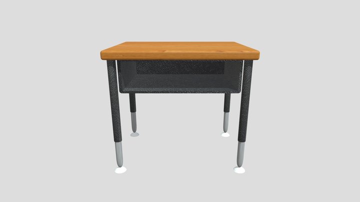 Desk Textured 3D Model