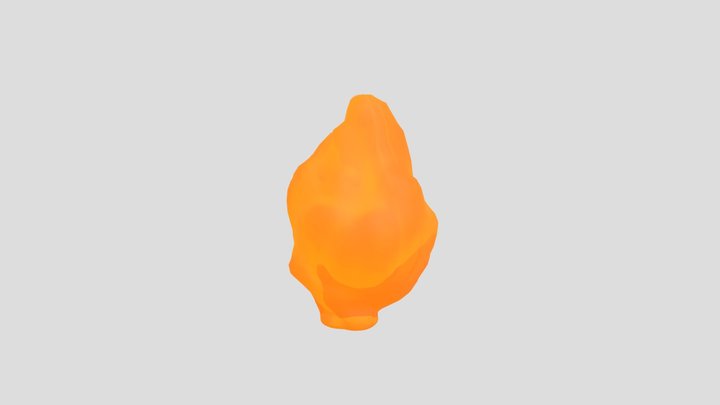 Animated stylized fire 3D Model
