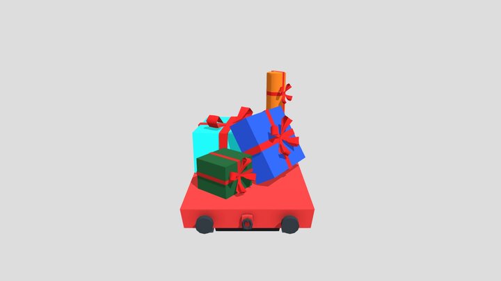 Toy Wagon 3D Model