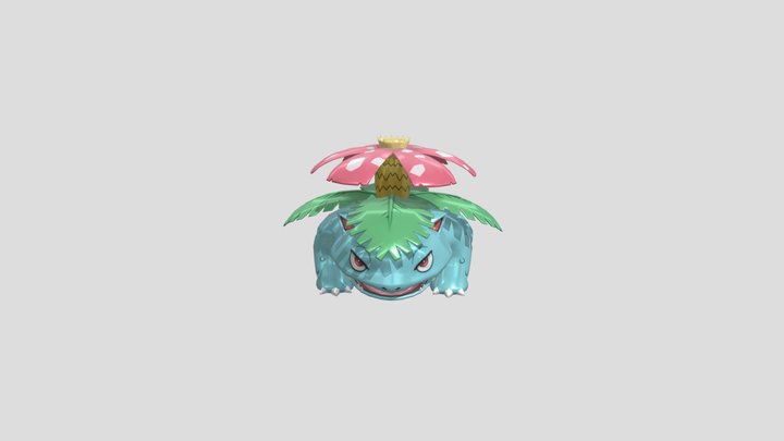 Venusaur Pokemon [Animated] 3D Model